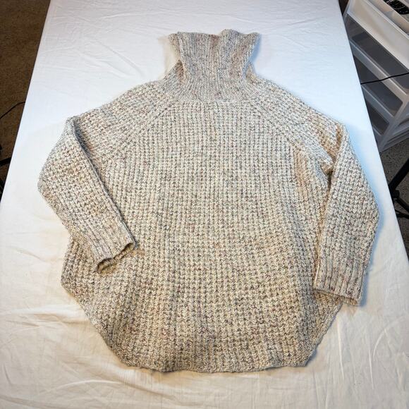 Free People womens chunky turtleneck sweater. Size S. boho, casual, heavyweight - Picture 2 of 4